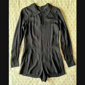 NWOT Ella Moss Black Shorts Romper Jumpsuit